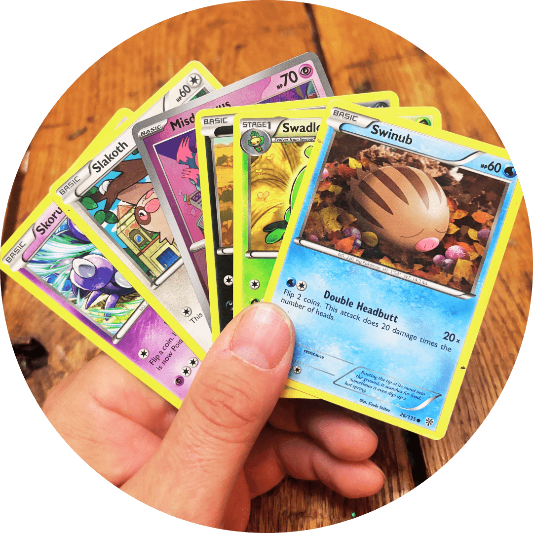 Pokemon Cards Round (1) Sell your Pokémon and MTG card collection or comics — The Fates Comics, Scottsville Virginia