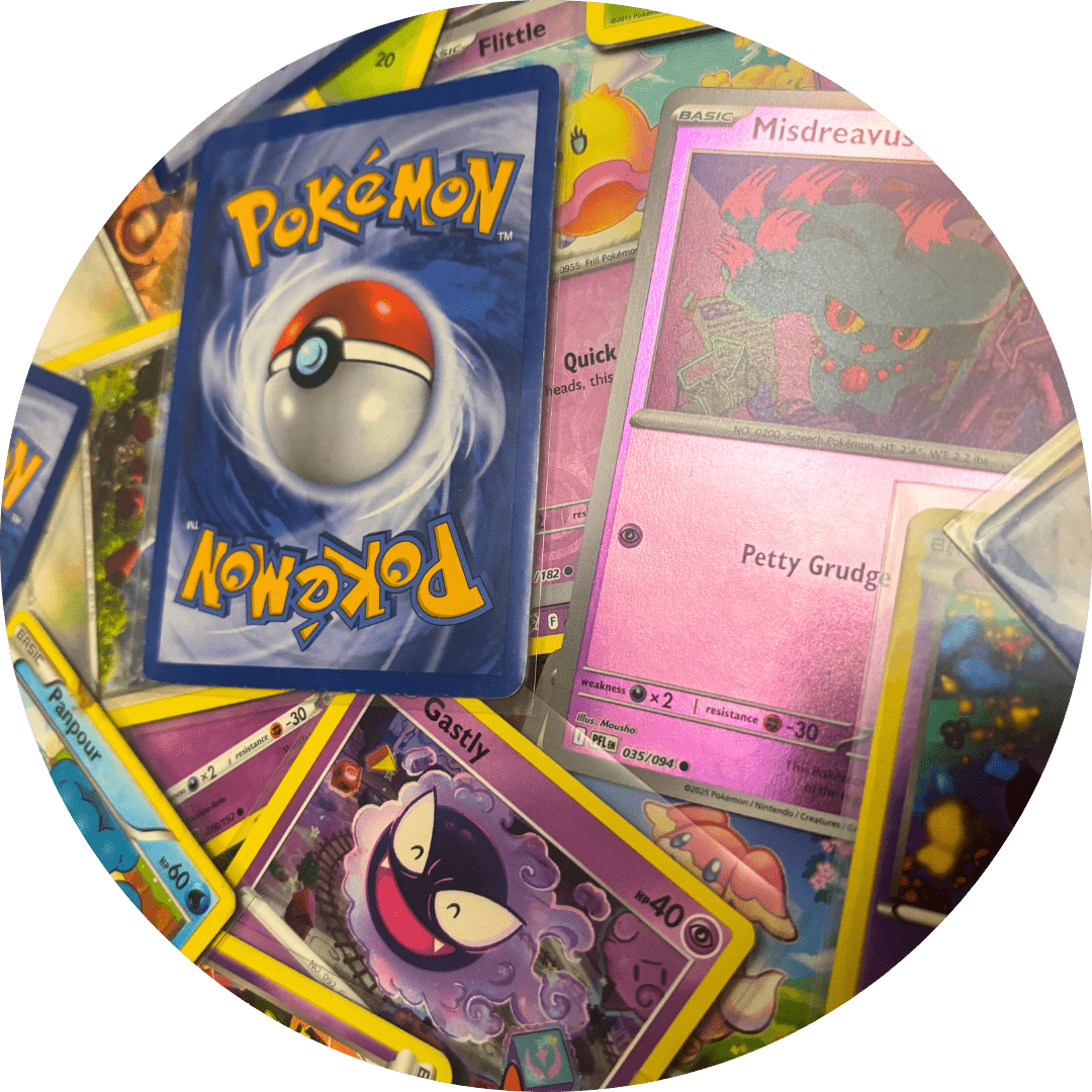 Pokemon Cards Round (1) Sell your Pokémon and MTG card collection or comics — The Fates Comics, Scottsville Virginia
