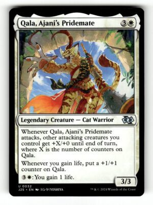 Qala, Ajani's Pridemate (Anime) [J25 - 32]-NM