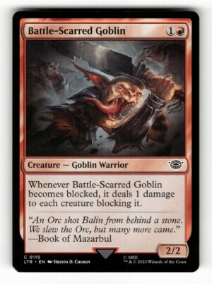 Battle-Scarred Goblin [LTR - 115]-NM