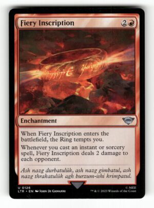 Fiery Inscription [LTR - 126]-NM