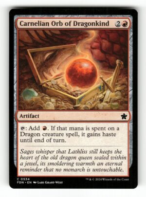Carnelian Orb of Dragonkind (0534) [FDN - 534]-NM