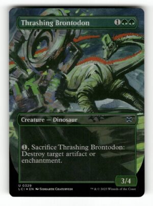 Thrashing Brontodon (Borderless) [LCI - 329]-NM